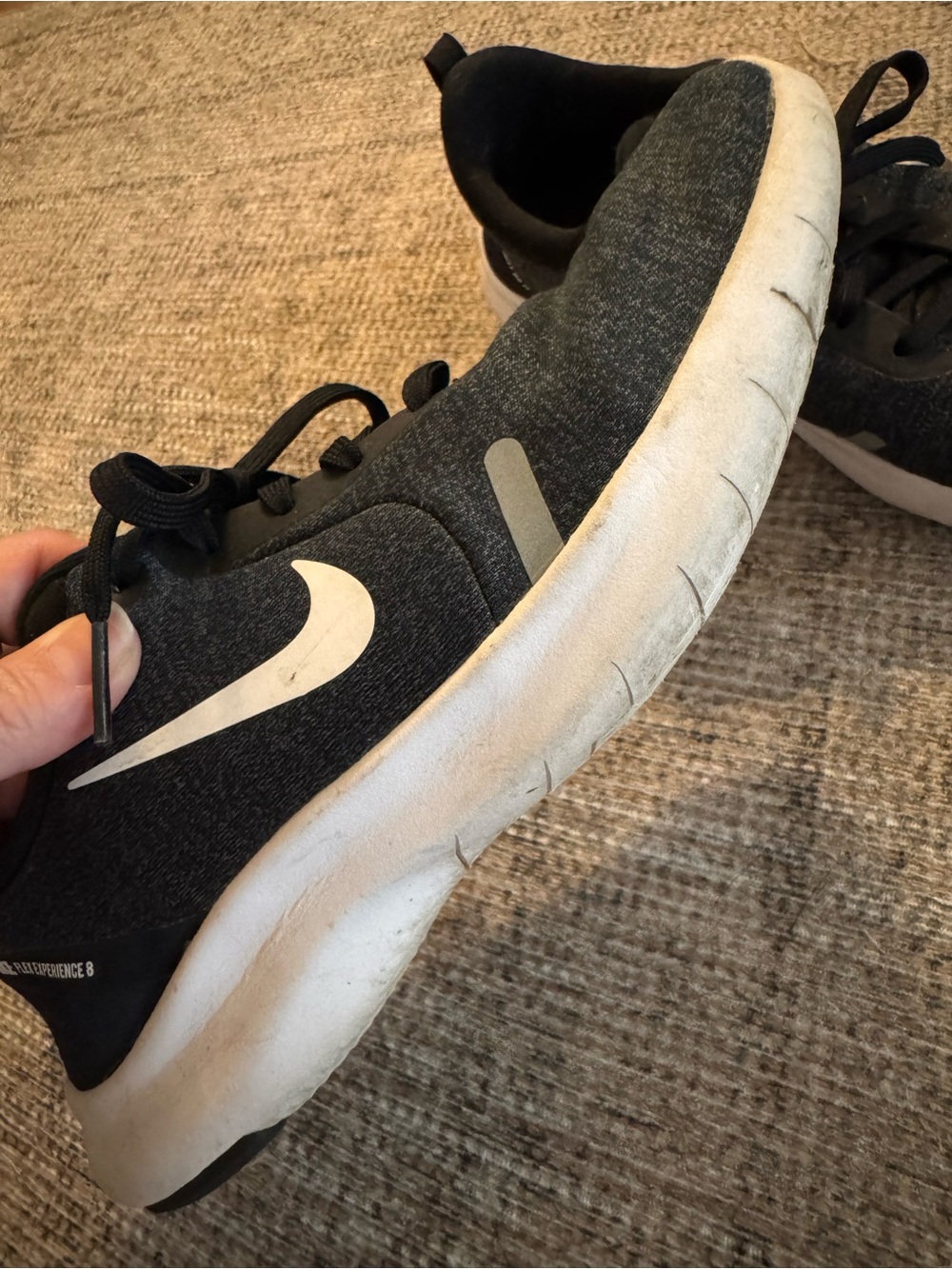 Nike Flex Experience 8 Black & White Running Sneakers Size 7.5 Women’s - Picture 3 of 11